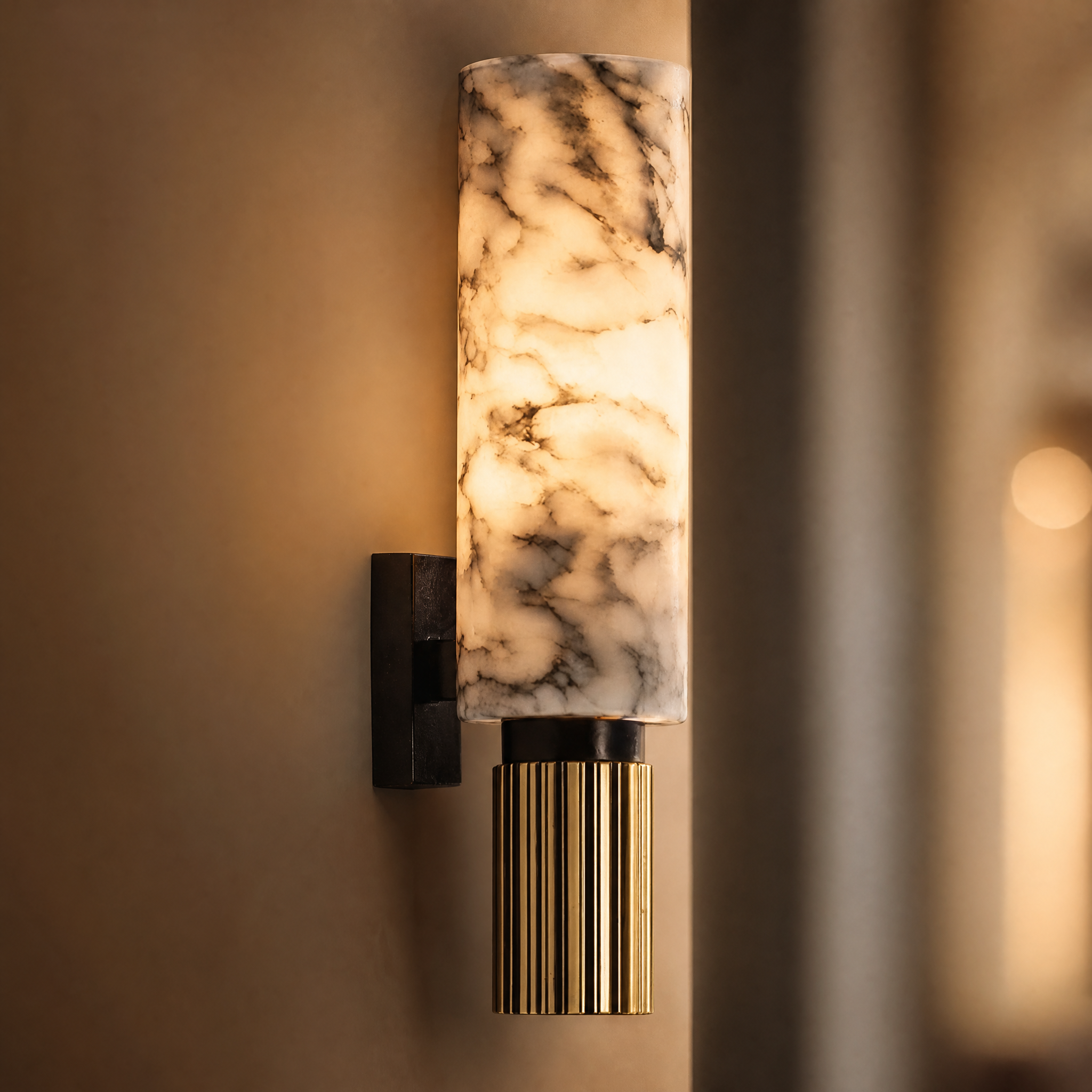 Nova Natural Marble Wall Light