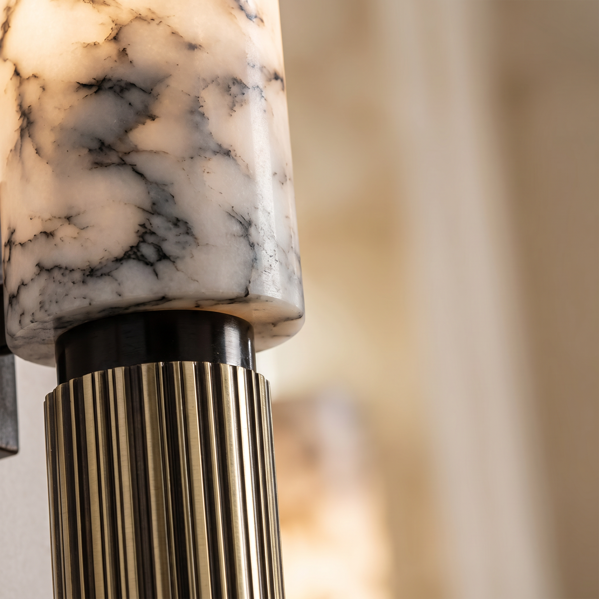 Nova Natural Marble Wall Light