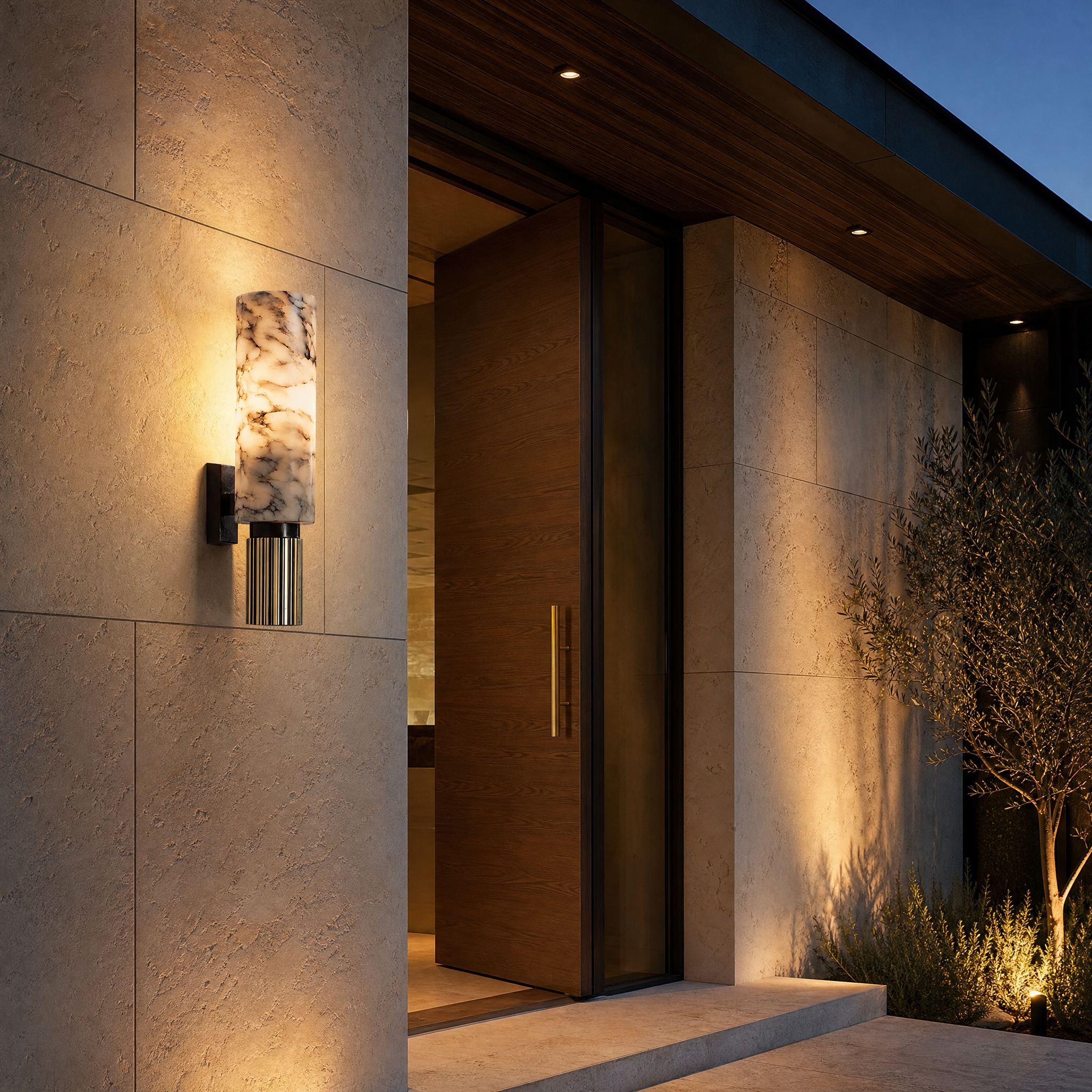 Nova Natural Marble Wall Light