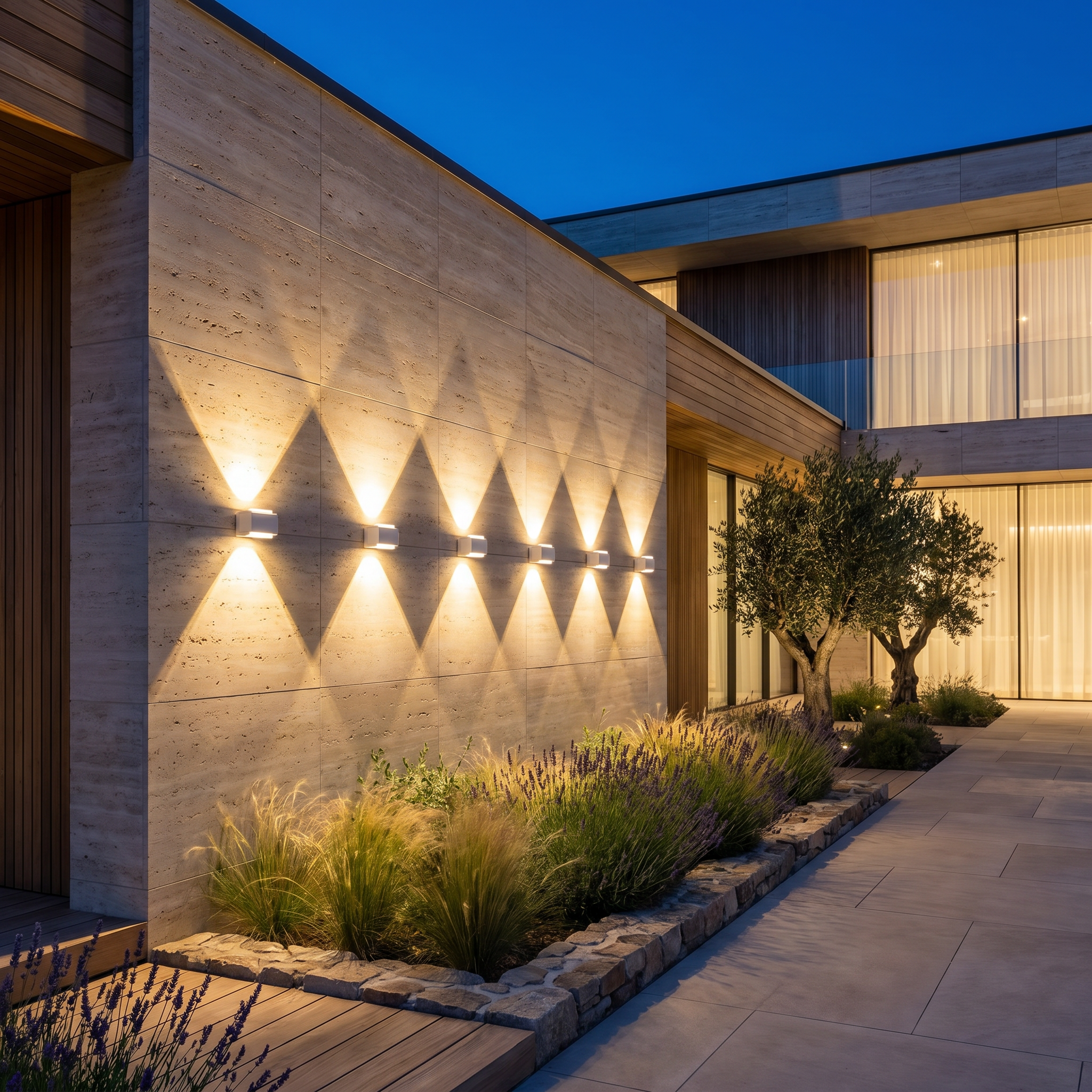Luma Solar Powered LED Up & Down Wall Lights (Pack of 6)