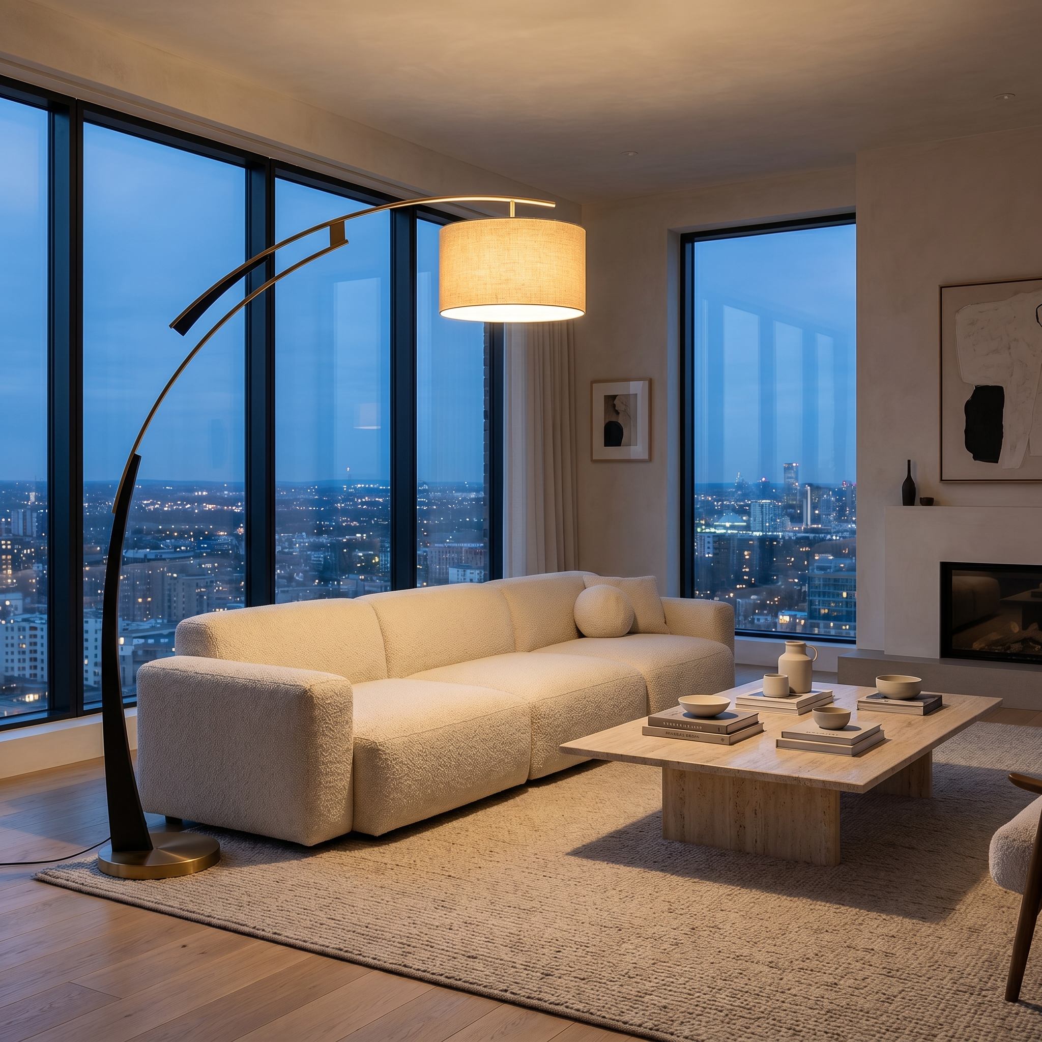 Arden Modern Arc Floor Lamp