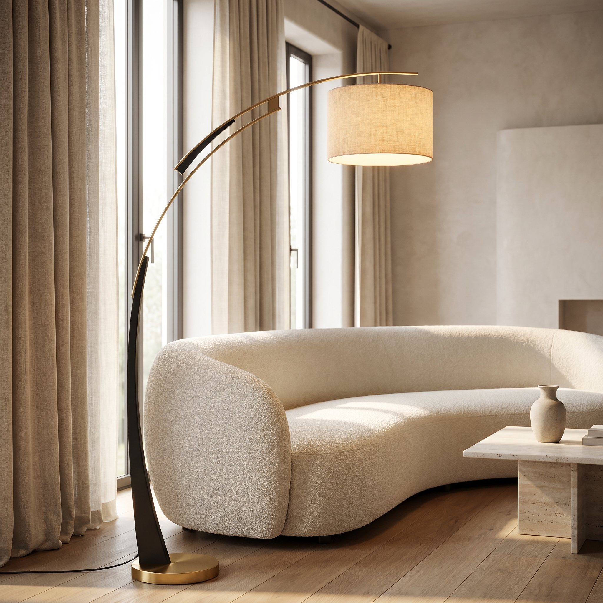 Arden Modern Arc Floor Lamp