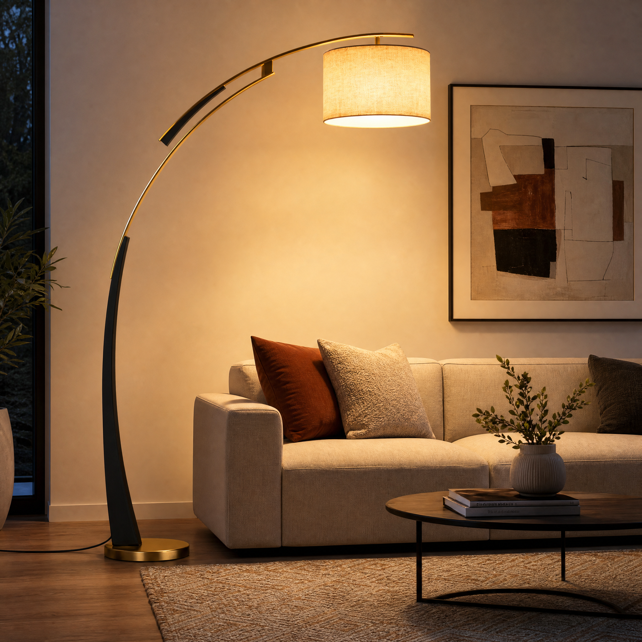 Arden Modern Arc Floor Lamp