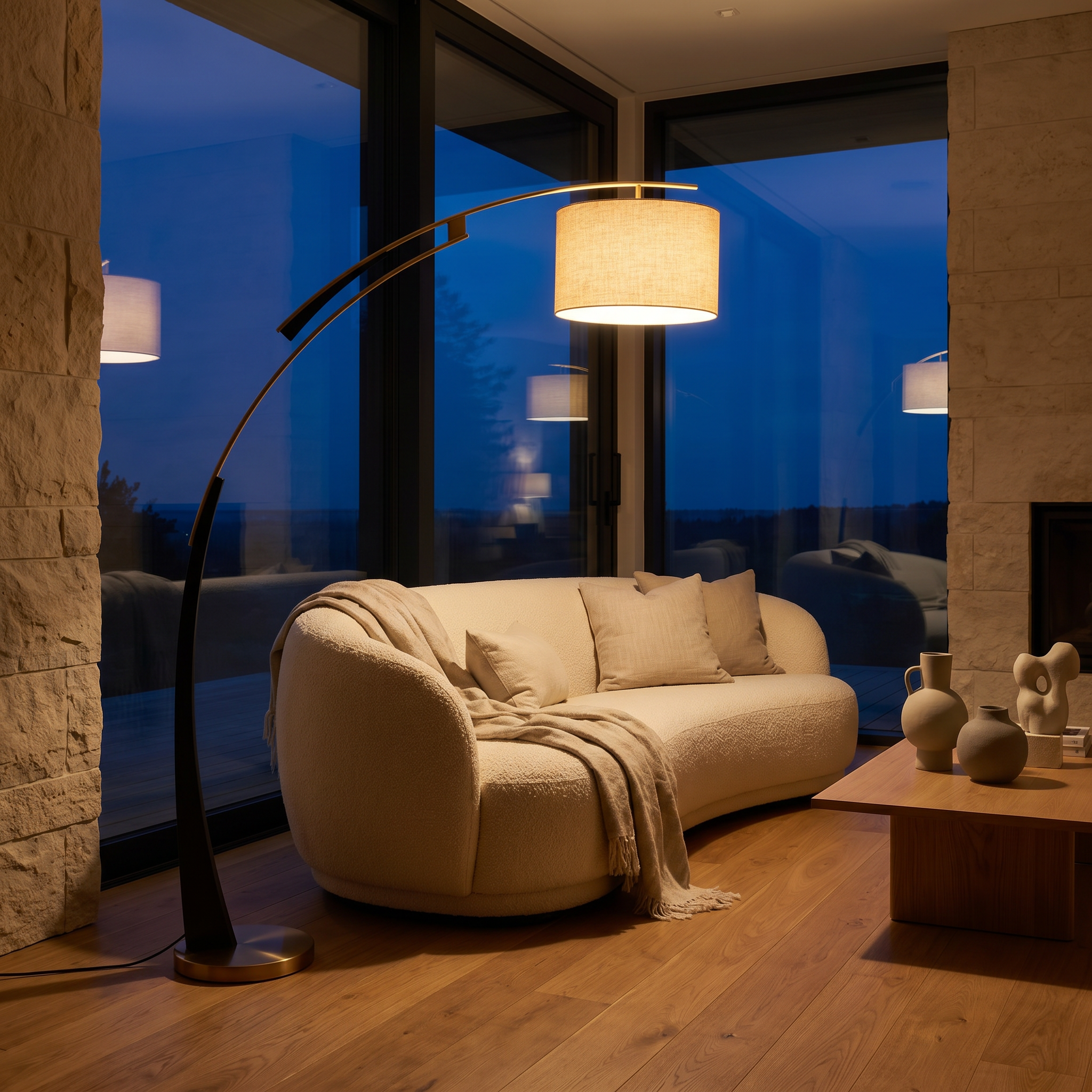 Arden Modern Arc Floor Lamp
