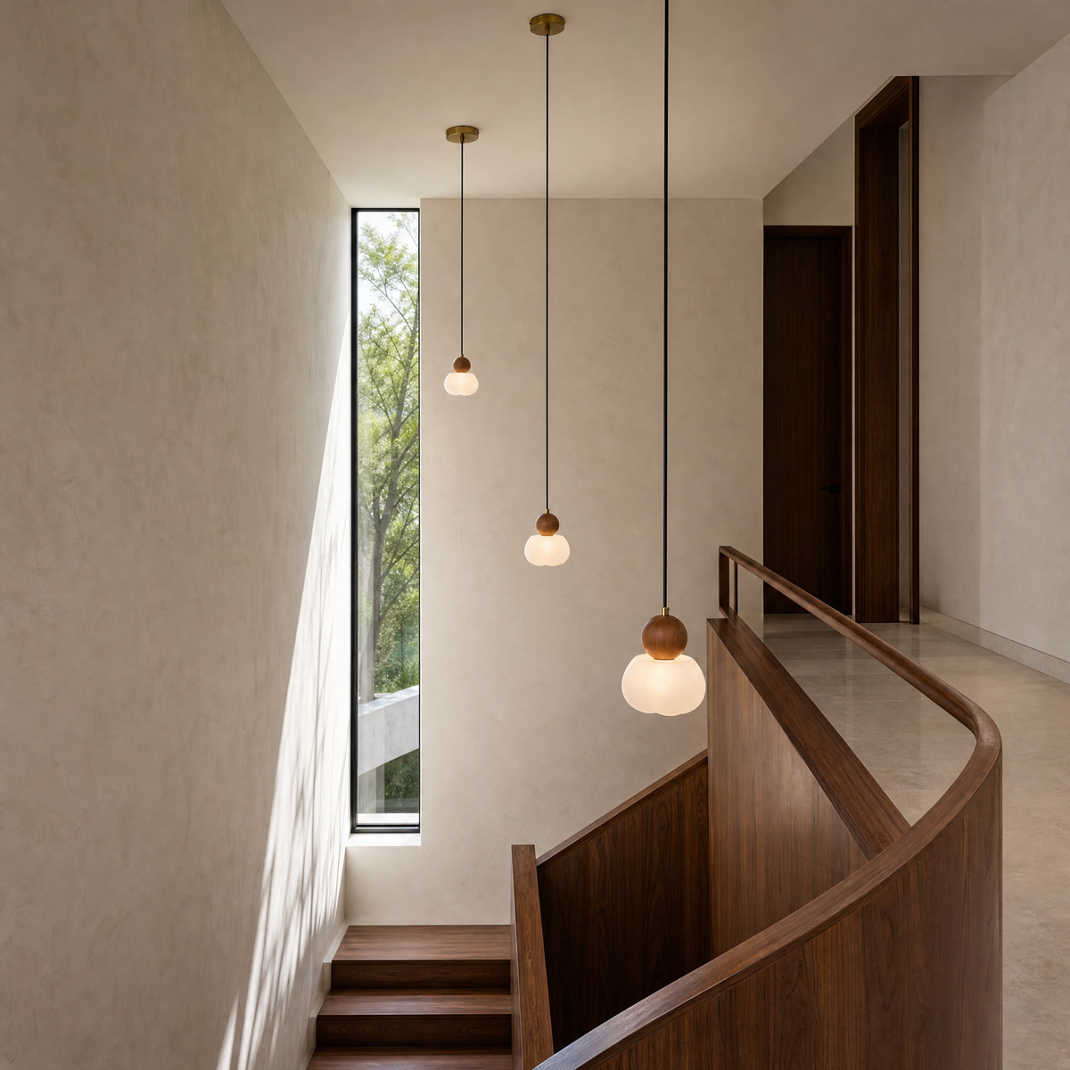 Soren Walnut Pendant Light