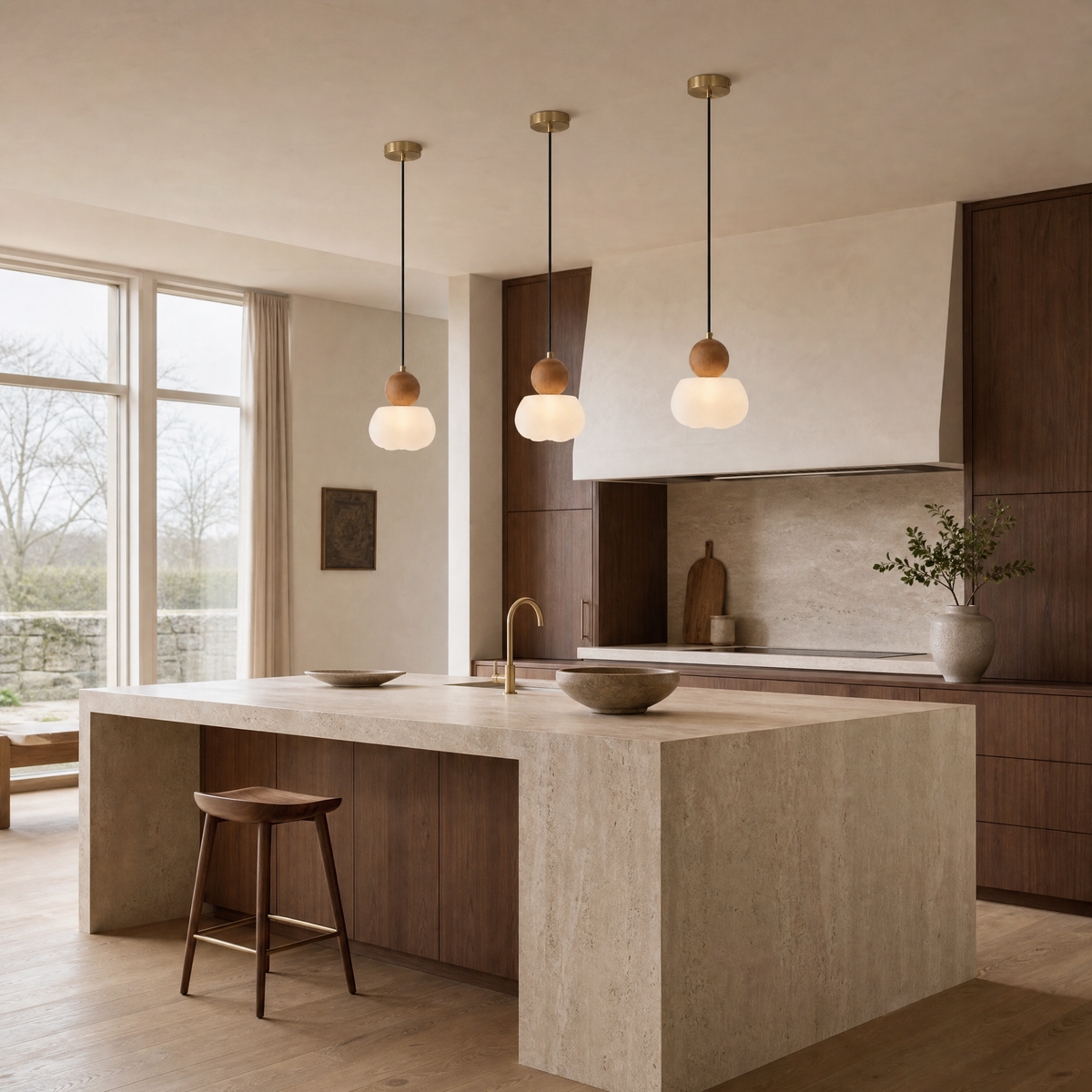 Soren Walnut Pendant Light