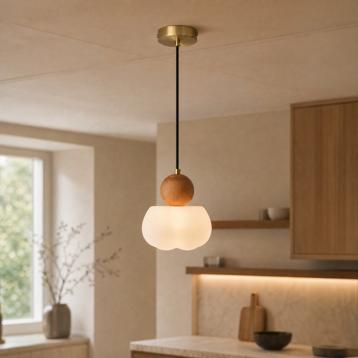 Soren Walnut Pendant Light