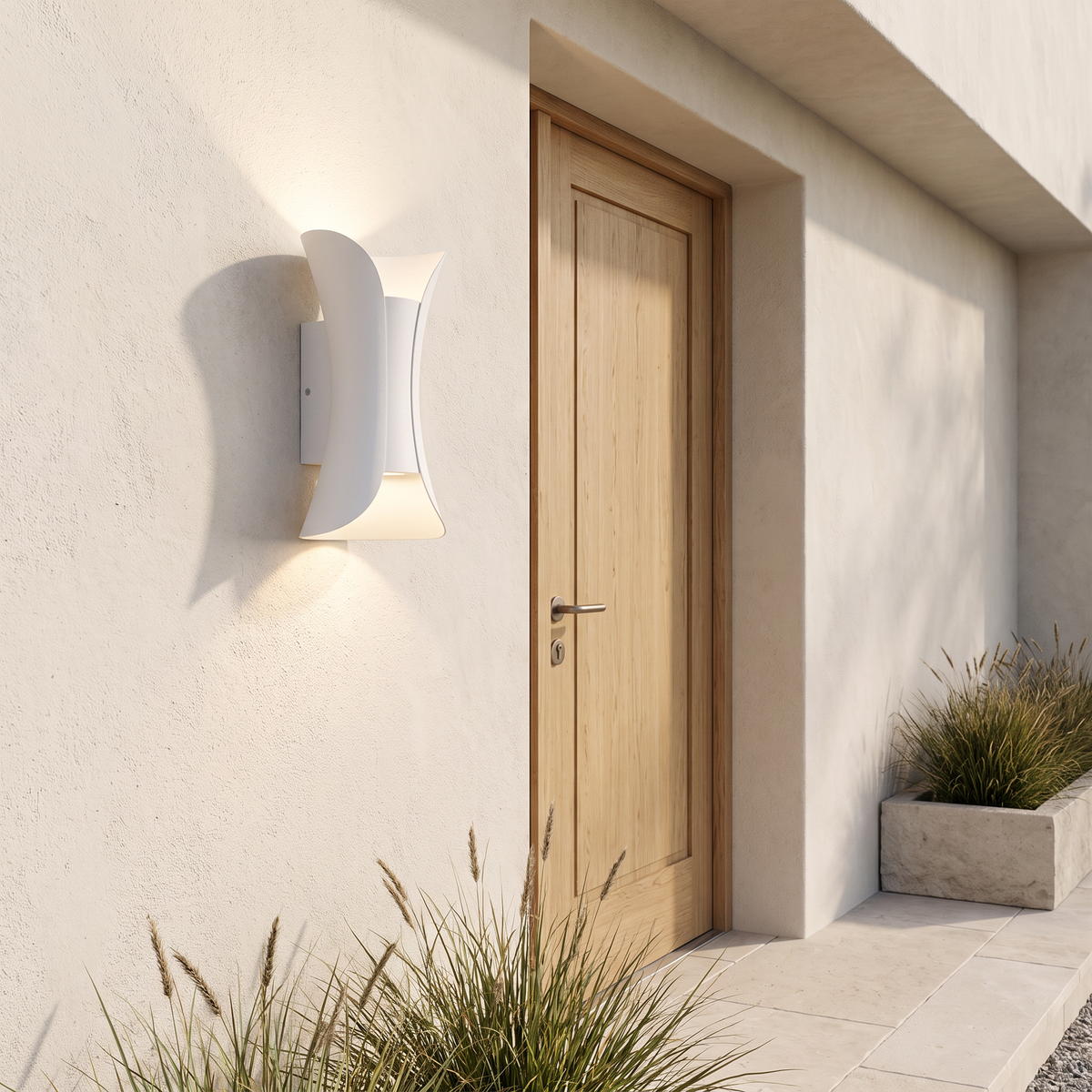 Aero IP65 Up & Down Wall Light (White)