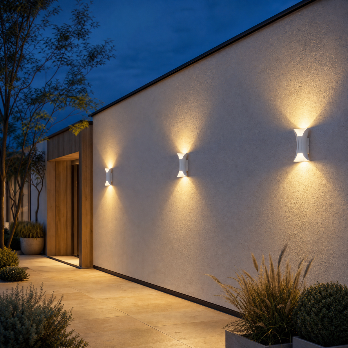 Aero IP65 Up & Down Wall Light (White)