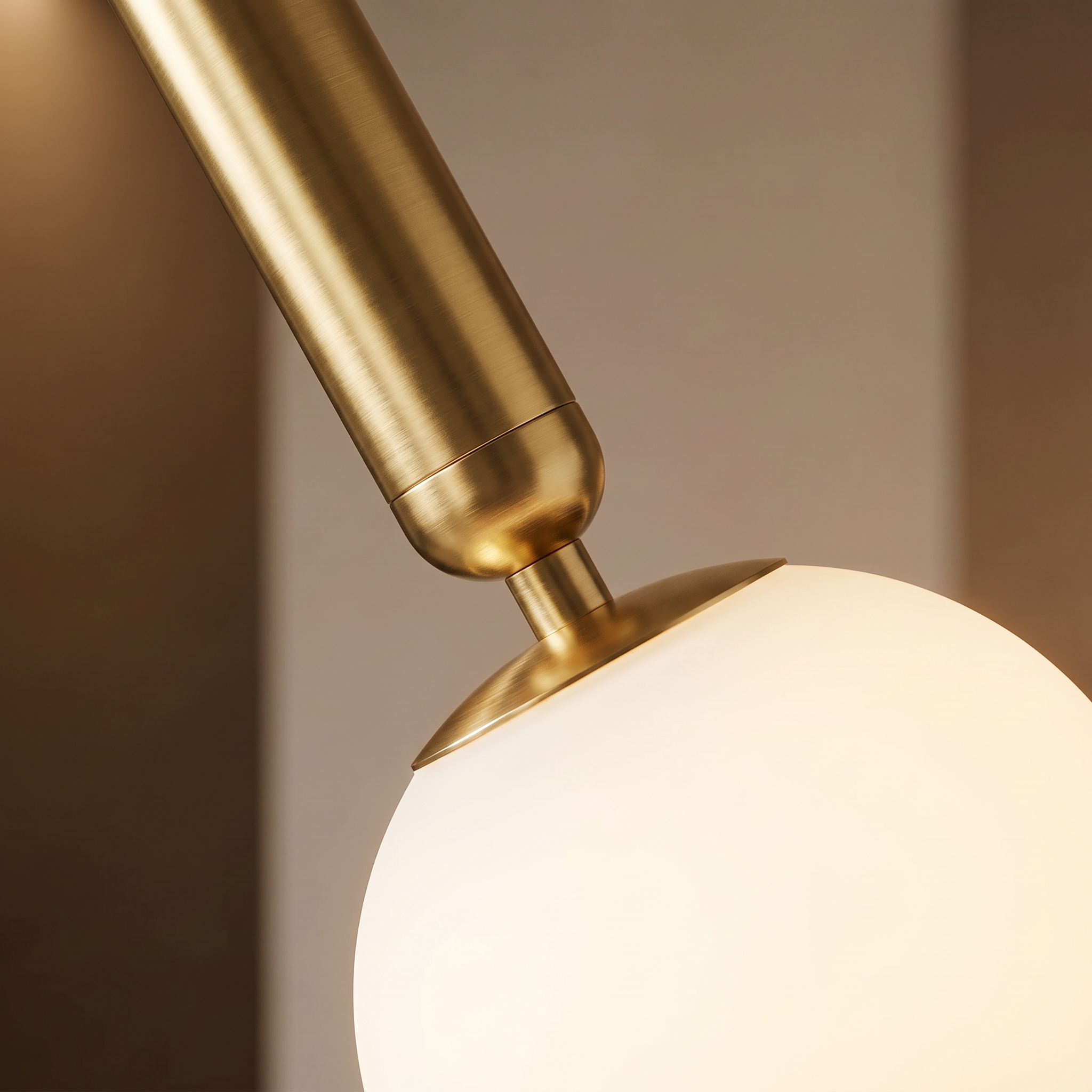 Nordic Opal Glass Globe Pendant Light