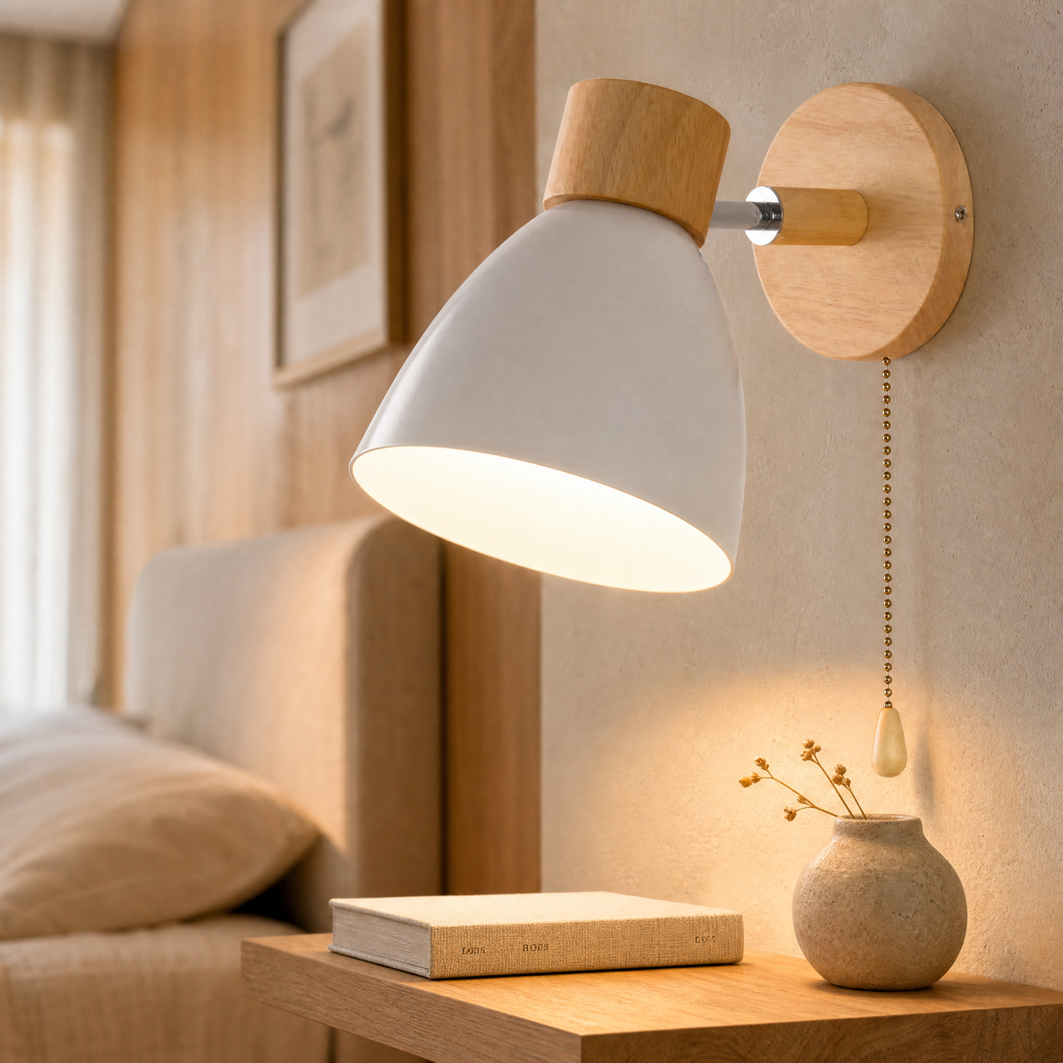 Maren Wood Wall Light