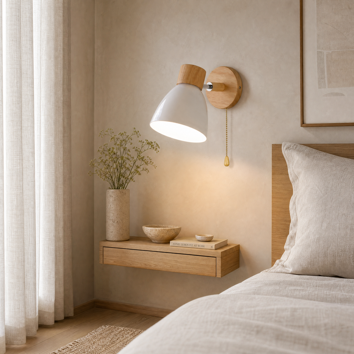 Maren Wood Wall Light