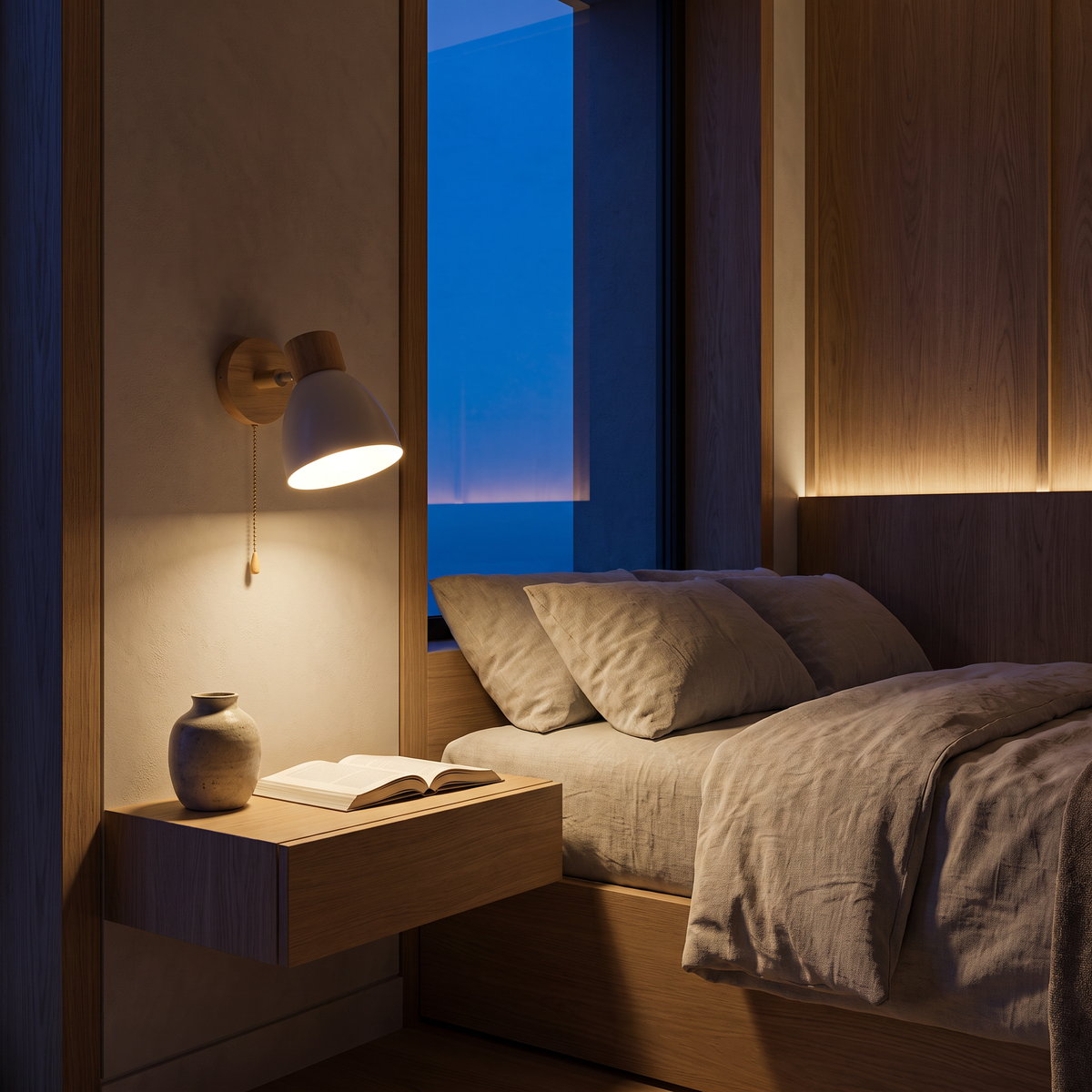 Maren Wood Wall Light