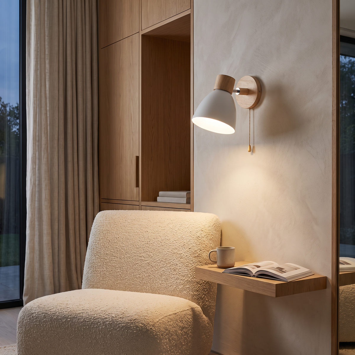 Maren Wood Wall Light